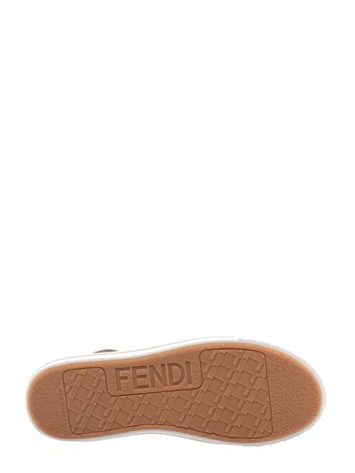 Shop Fendi Canvas Sneakers With Ff Motif