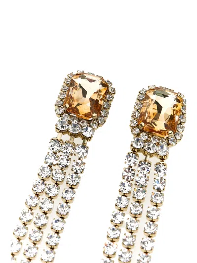 Shop Dea Crystal Stone Pendant Earrings Jewelry Orange