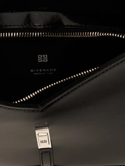 Shop Givenchy Cut Out Zipped Shoulder Bags Black