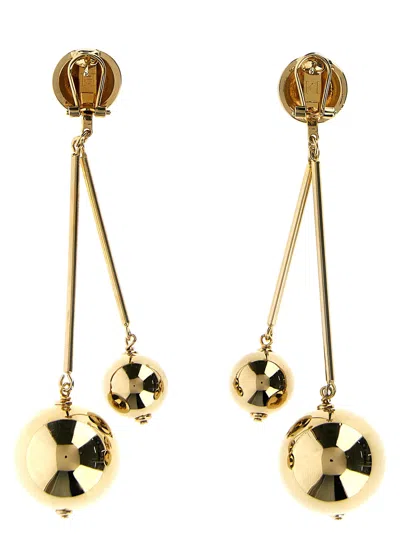 Shop Carolina Herrera Double Gold Ball Jewelry Gold