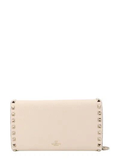 Shop Valentino Leather Shoulder Bag With Iconic Studs