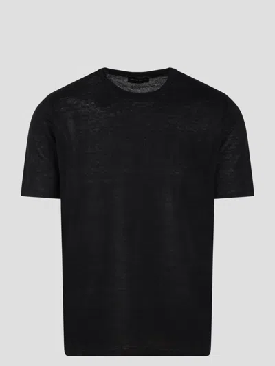 Shop Roberto Collina Linen Knit Short Sleeve T-shirt