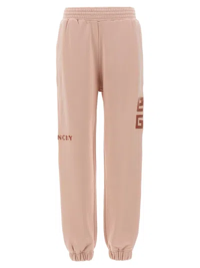 Shop Givenchy Logo Joggers Pants Pink