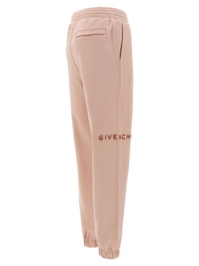 Shop Givenchy Logo Joggers Pants Pink