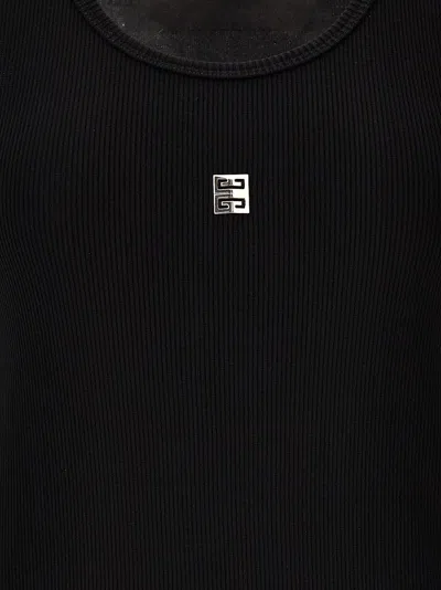 Shop Givenchy Logo Plaque Top Tops Black
