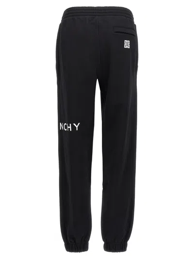 Shop Givenchy Logo Print Joggers Pants Black