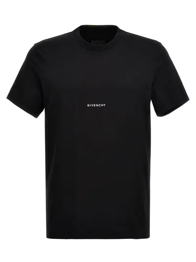 Shop Givenchy Logo Print T-shirt Black