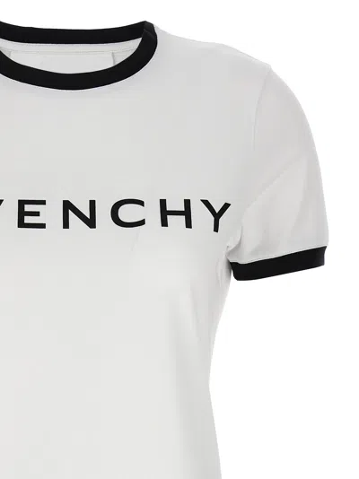 Shop Givenchy Logo Print T-shirt White/black