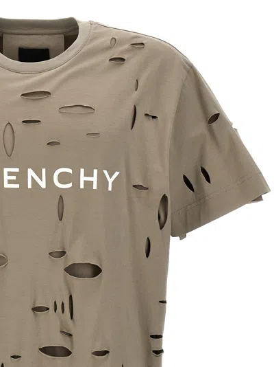 Shop Givenchy Logo T-shirt Beige