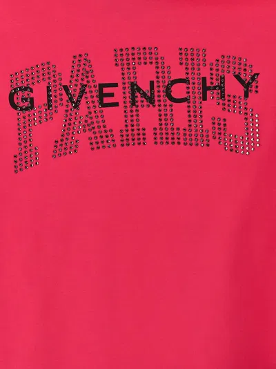 Shop Givenchy Logo T-shirt Fuchsia