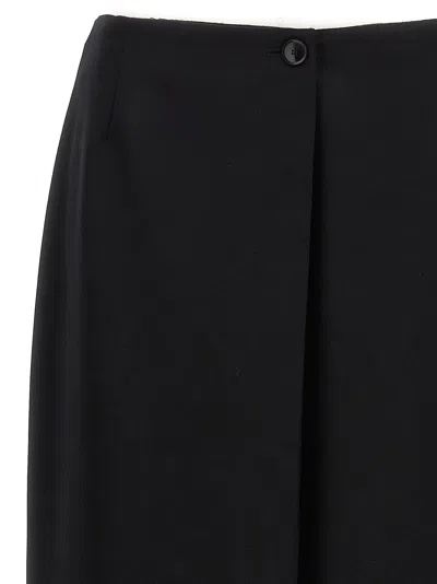Shop Givenchy Long Skirt Back Slit Skirts Black