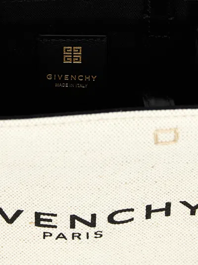 Shop Givenchy Mini G Tote Hand Bags White/black