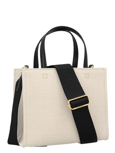Shop Givenchy Mini Shopping Hand Bags White/black