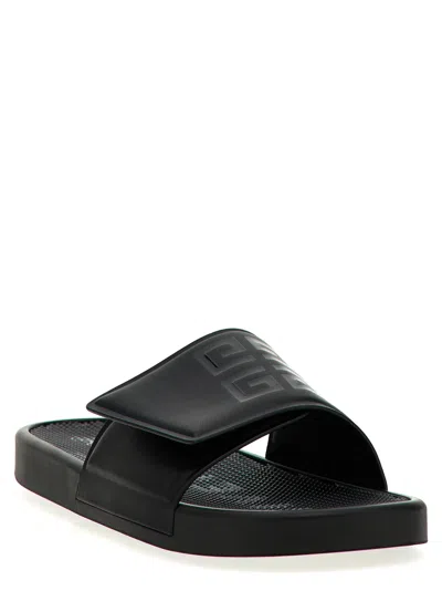 Shop Givenchy Slide Sandals White/black
