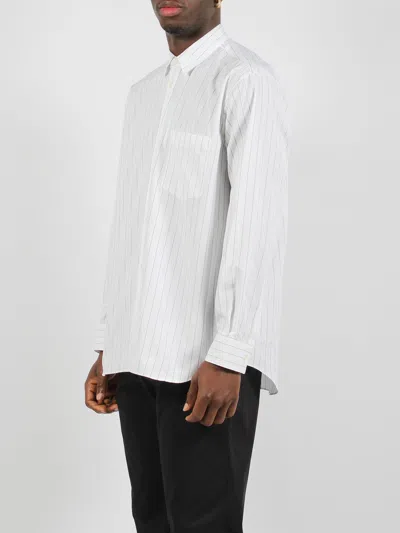 Shop Comme Des Garçon Shirt Striped Long Sleeve Shirt