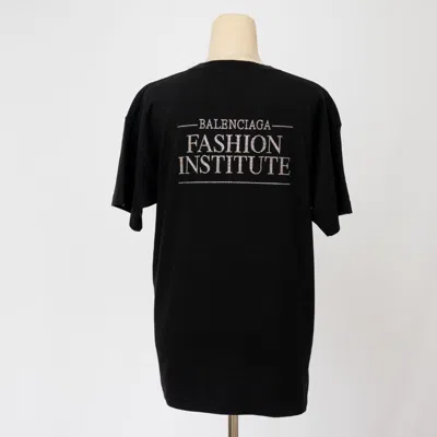 Pre-owned Balenciaga Black Fashion Institute T-shirt In Cotton Jersey