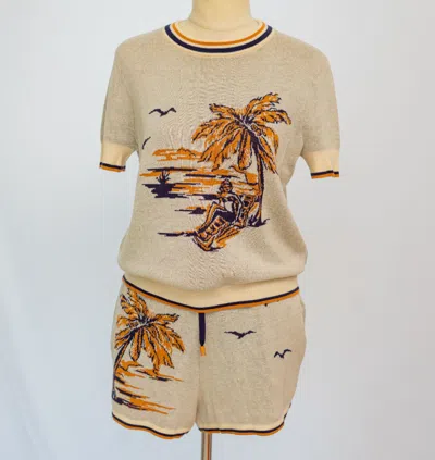 Pre-owned Zimmermann Cotton Tropicana Knit T-shirt