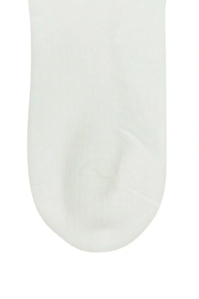 Shop Casablanca Unisex White Stretch Cotton Blend Socks