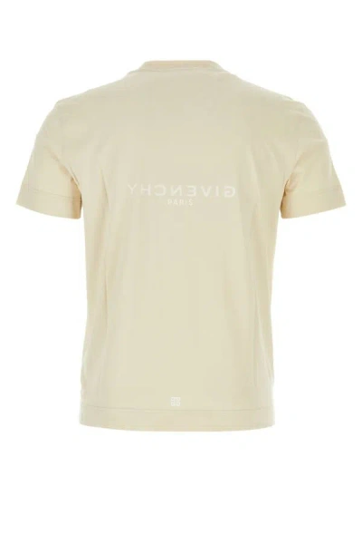 Shop Givenchy Man Sand Cotton T-shirt In Brown