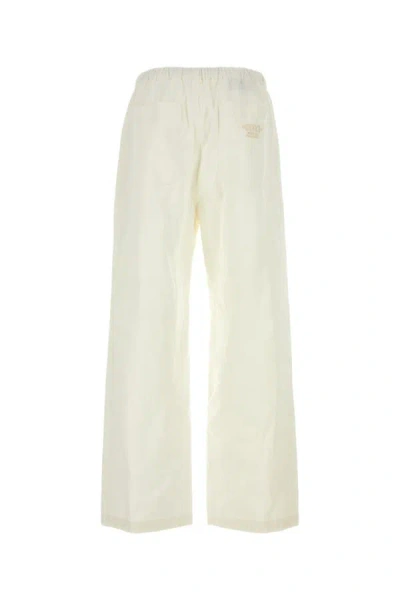 Shop Gucci Man Ivory Drill Pant In White