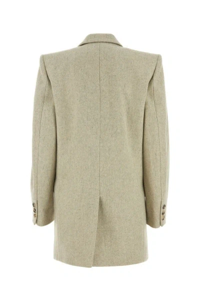 Shop Isabel Marant Woman Melange Sand Wool Floyd Coat In Brown