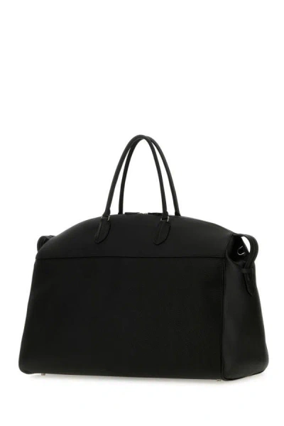 Shop The Row Woman Black Leather George Travel Bag