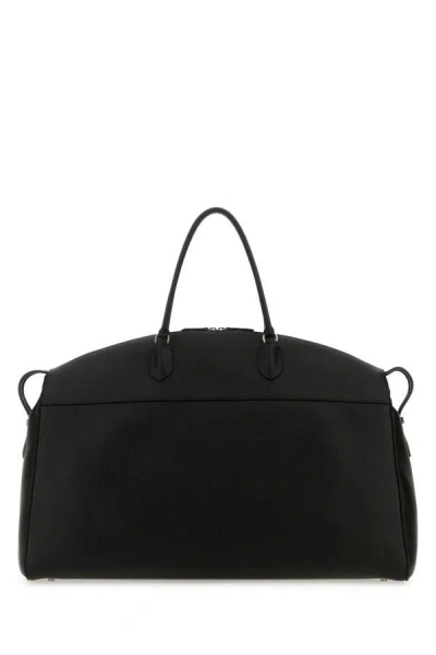 Shop The Row Woman Black Leather George Travel Bag