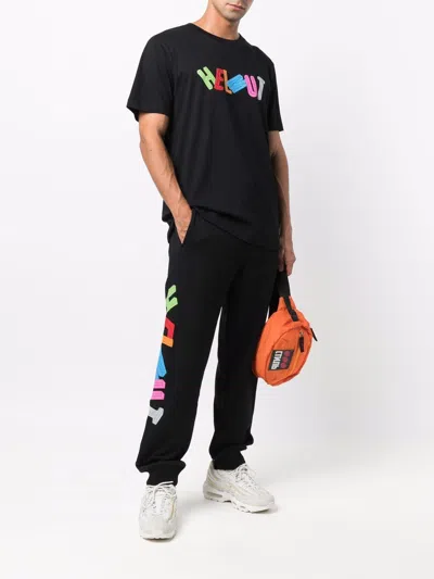 Helmut Lang 3d Logo Track Pants In Black