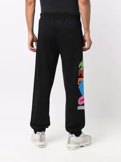 Helmut Lang 3d Logo Track Pants In Black