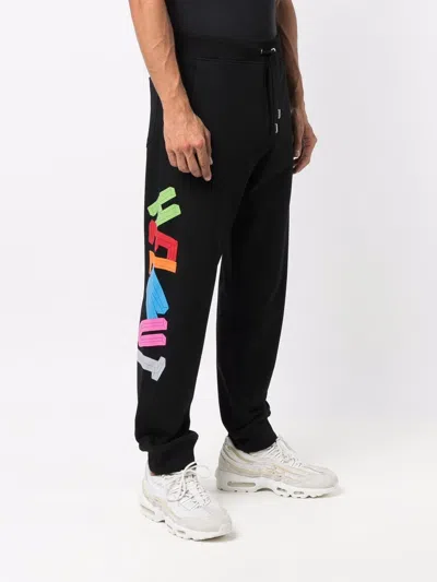 Helmut Lang 3d Logo Track Pants In Black