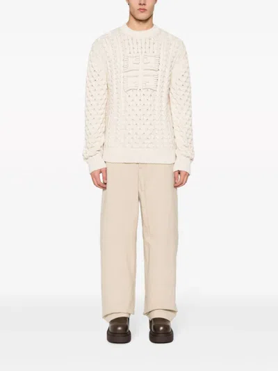 Shop Givenchy 4g Cable-knit Jumper