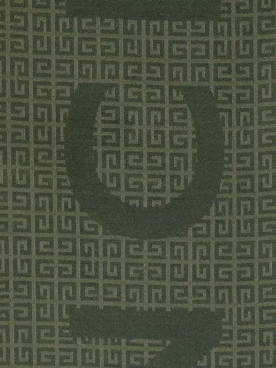 Shop Givenchy 4g-monogram Print Wool-blend Scarf