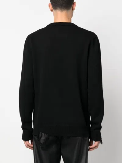 Shop Givenchy 4g-motif Distressed Cotton Sweatshirt