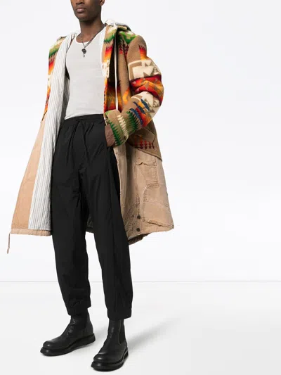 Greg Lauren 50/50 Hooded Coat