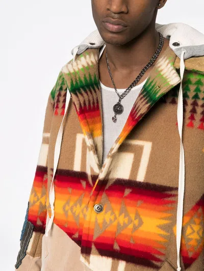 Greg Lauren 50/50 Hooded Coat
