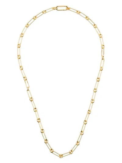 Shop Tom Wood 9kt Yellow Gold And Sterling Silver Necklace