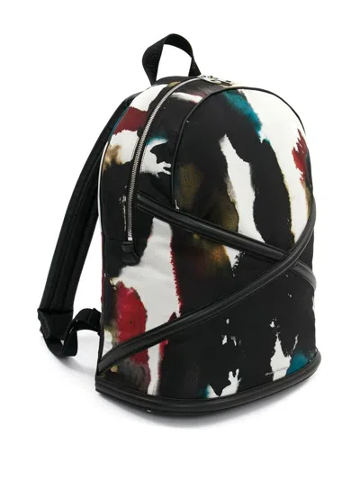 Shop Alexander Mcqueen Abstract-print Backpack