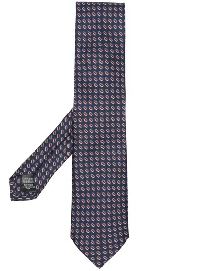 Shop Dunhill Abstract-print Silk Tie