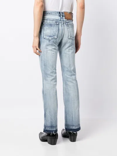 Shop Toga Virilis Acid-wash Straight-leg Jeans