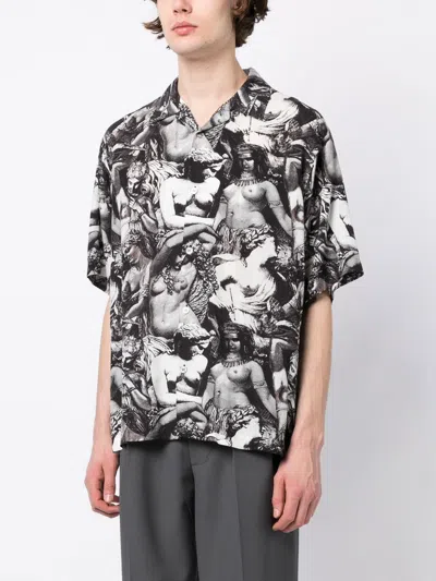 Shop Undercover All-over Print Shirt