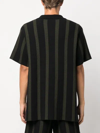 Shop Nanushka Almar Striped Terry-cloth Shirt
