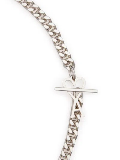 Shop Ami Alexandre Mattiussi Ami De Coeur Chain Necklace