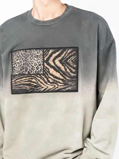Shop Roberto Cavalli Animalier Patchwork Sweatshirt