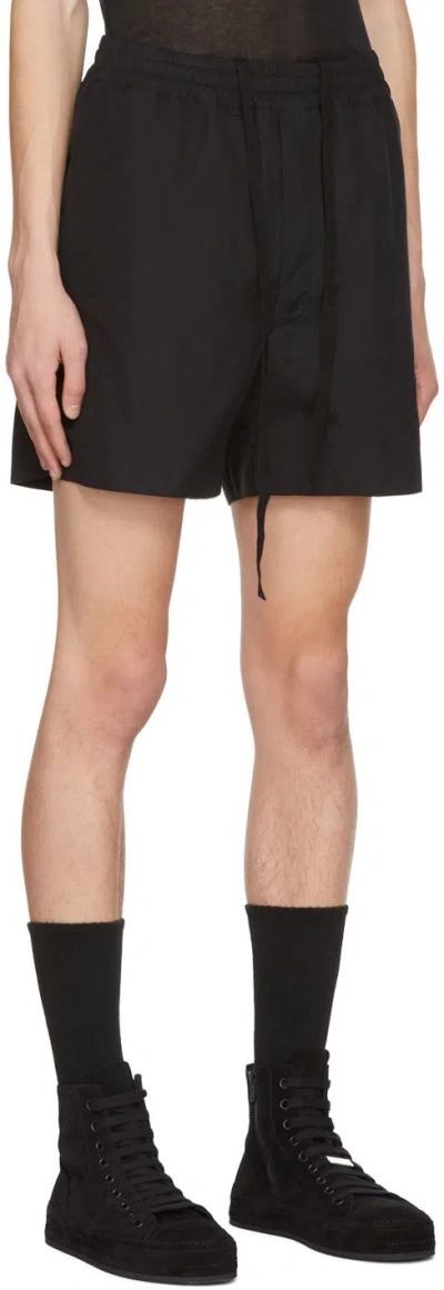 Shop Ann Demeulemeester Black Lucien Shorts