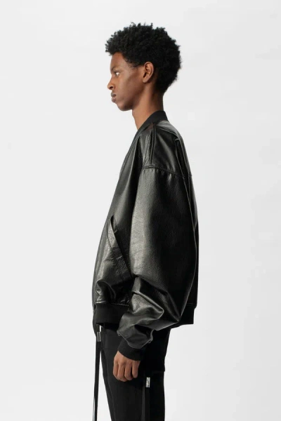 Shop Ann Demeulemeester Daan High Comfort Bomber Leather