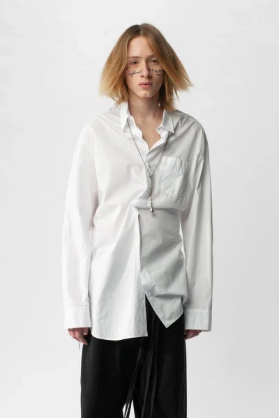 Shop Ann Demeulemeester Mark High Comfort Print Shirt "lightning Over Heaven"