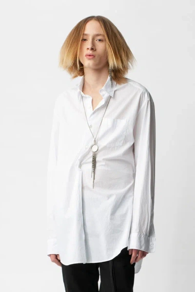 Ann Demeulemeester Mark High Comfort Striped Popeline Shirt