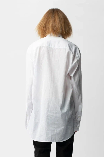 Ann Demeulemeester Mark High Comfort Striped Popeline Shirt