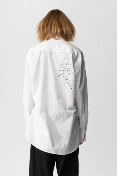 Shop Ann Demeulemeester Mark High Comfort Print Shirt "lightning Over Heaven"