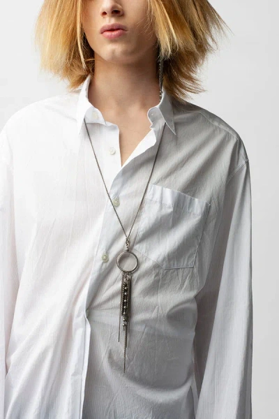 Ann Demeulemeester Mark High Comfort Striped Popeline Shirt
